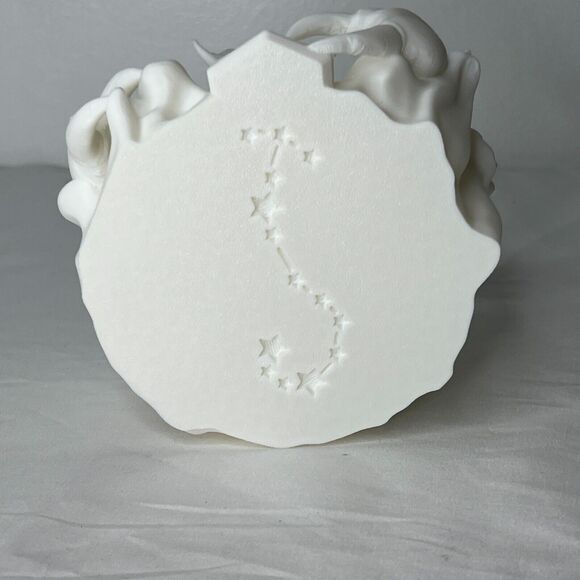 Scorpio Zodiac Sign Scorpion Figurine 6" White Plastic Statue Decor Astrology - Picture 8 of 10